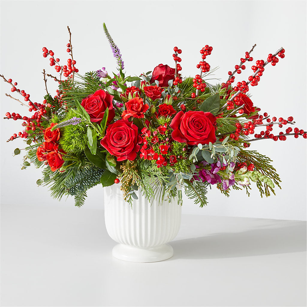 Big Red Bow Bouquet – Colonial Flower Shop, Madison IN