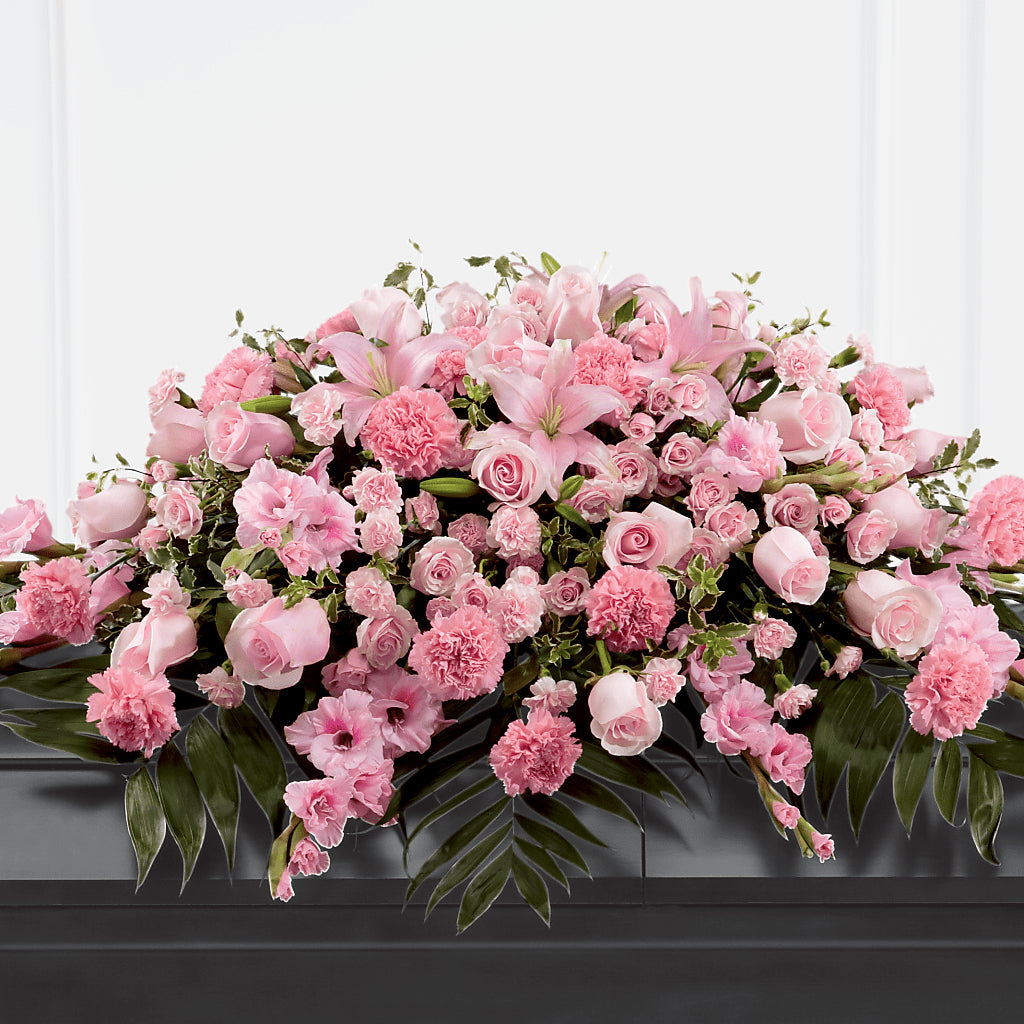 Garden of Comfort Casket Spray (Standard) – Colonial Flower Shop, Madison IN