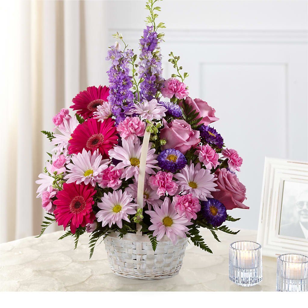 Pastel Peace Basket – Colonial Flower Shop, Madison IN
