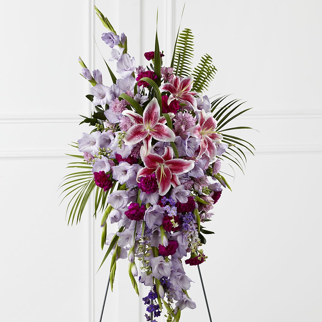 Tender Touch Standing Spray – Colonial Flower Shop, Madison IN