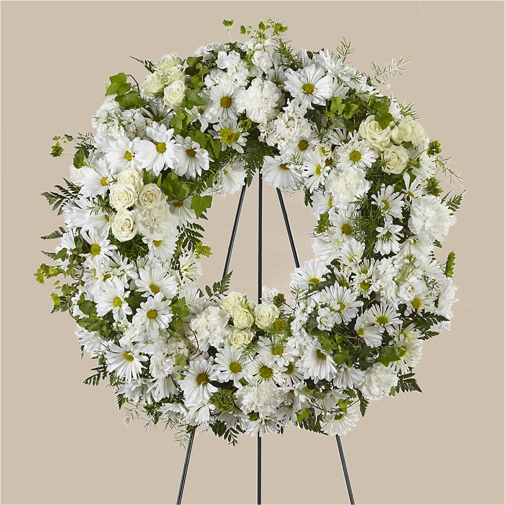 Faithful Wishes Wreath – Colonial Flower Shop, Madison IN