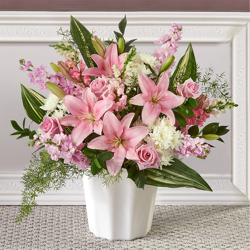 Simply Serene Floor Basket – Colonial Flower Shop, Madison IN