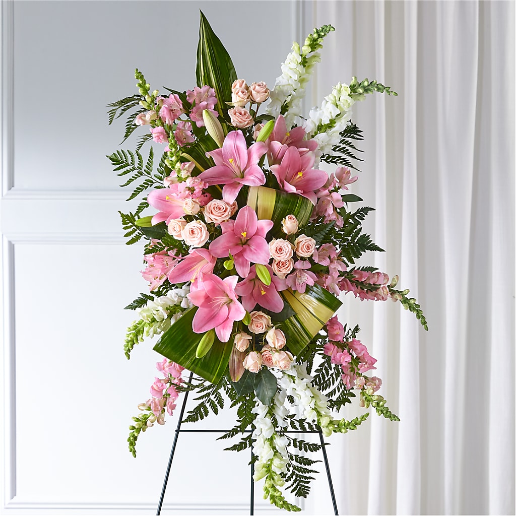 Elegant Embrace Standing Spray – Colonial Flower Shop, Madison IN