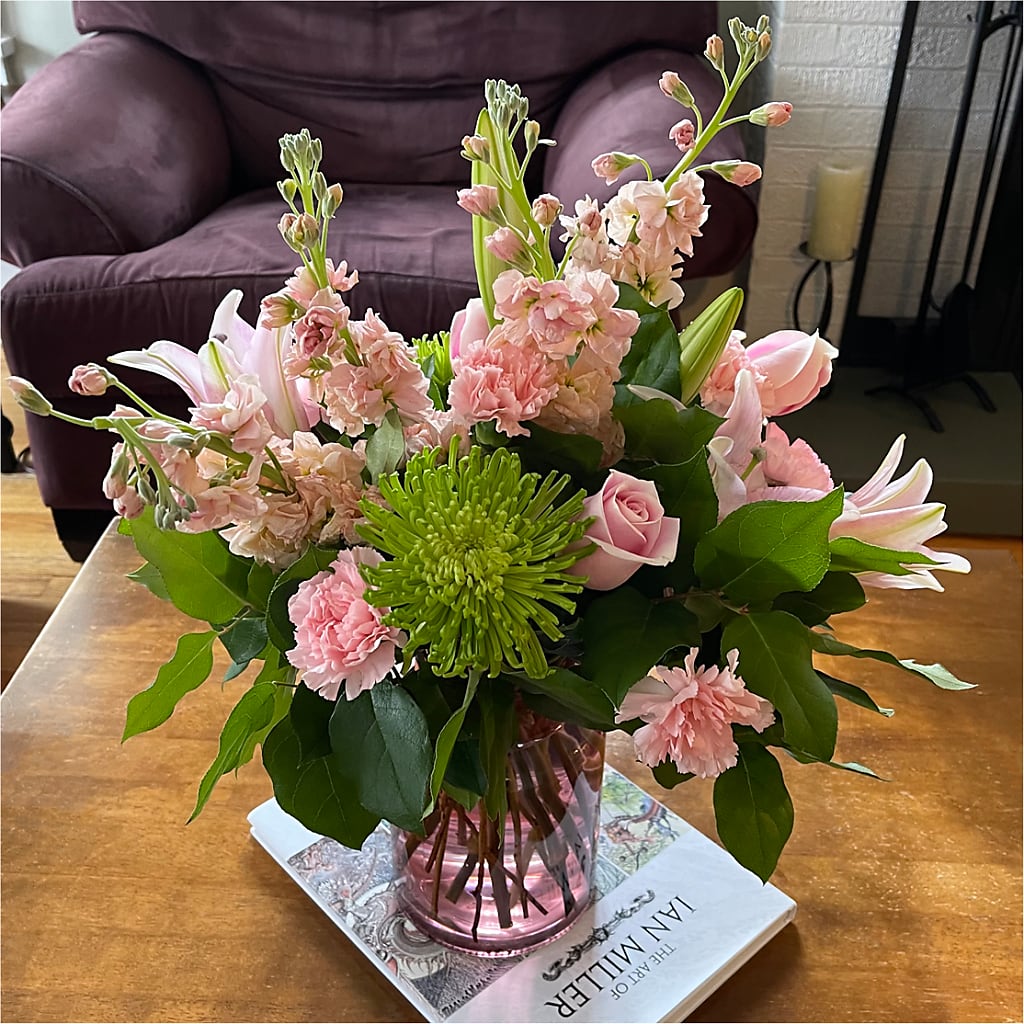 Pretty in Pink Bouquet – Colonial Flower Shop, Madison IN