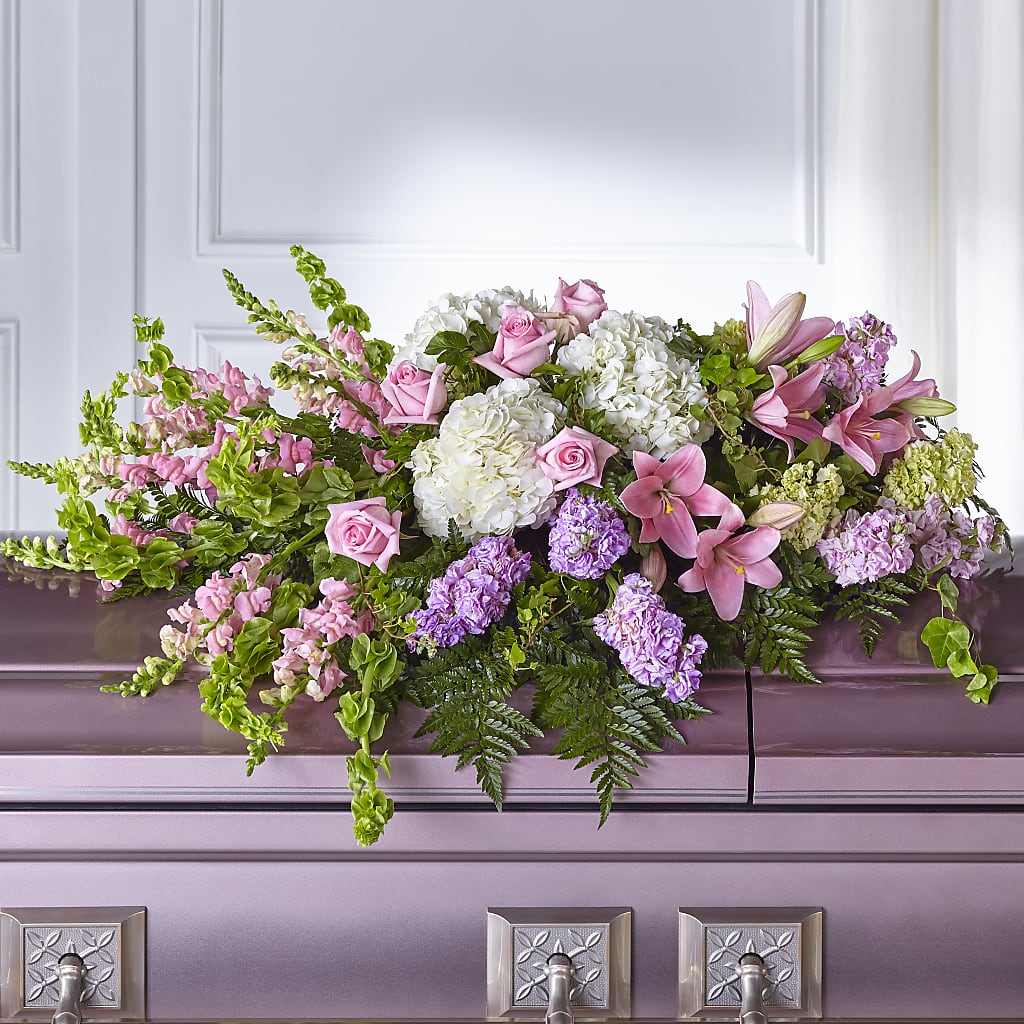 Life's Gratitude Casket Spray – Colonial Flower Shop, Madison IN