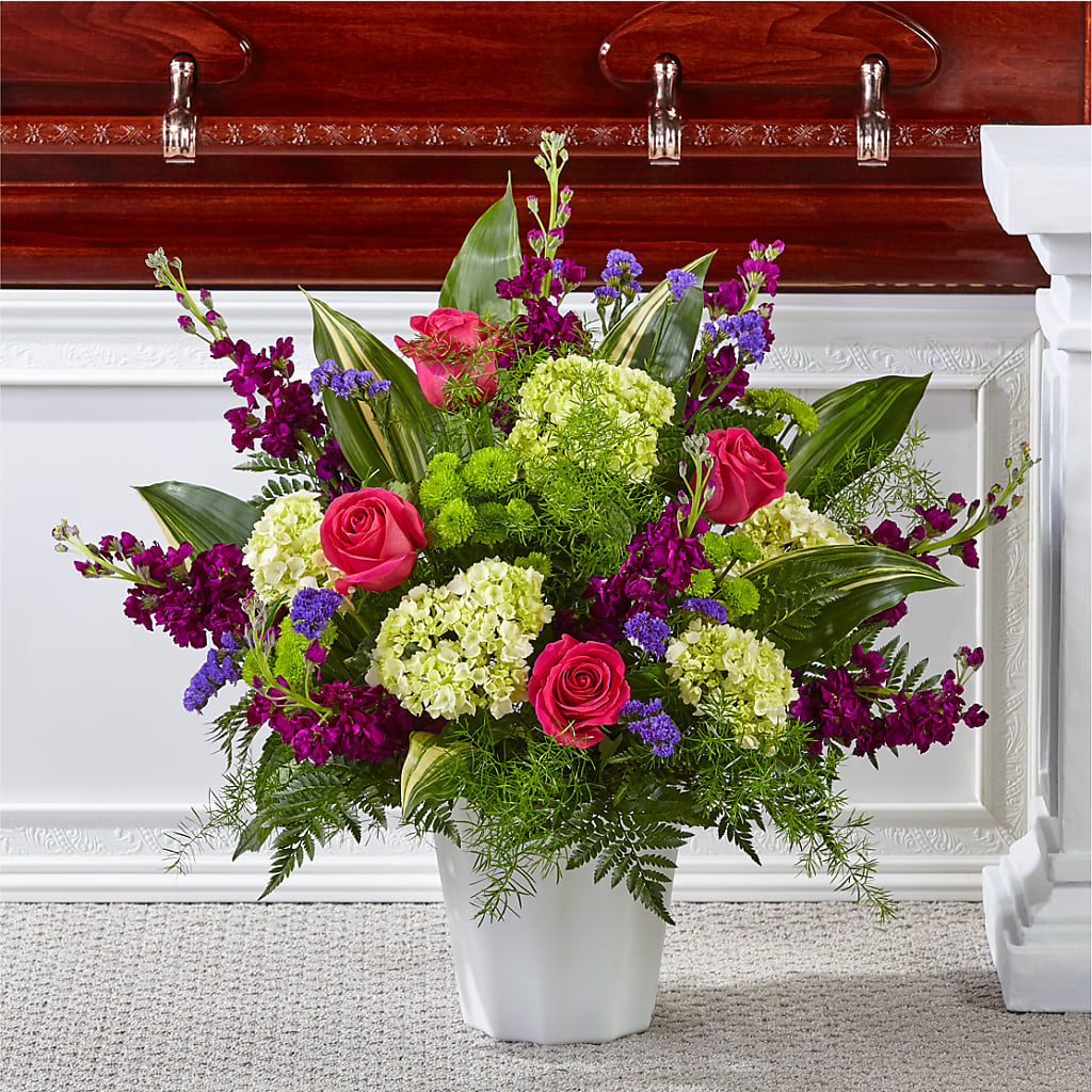 Beautiful Horizons Floor Basket – Colonial Flower Shop, Madison IN