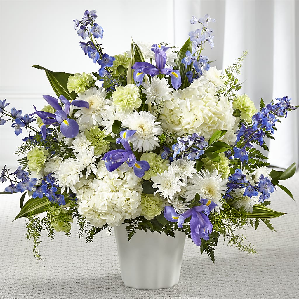 Soft Serenity Floor Basket – Colonial Flower Shop, Madison IN