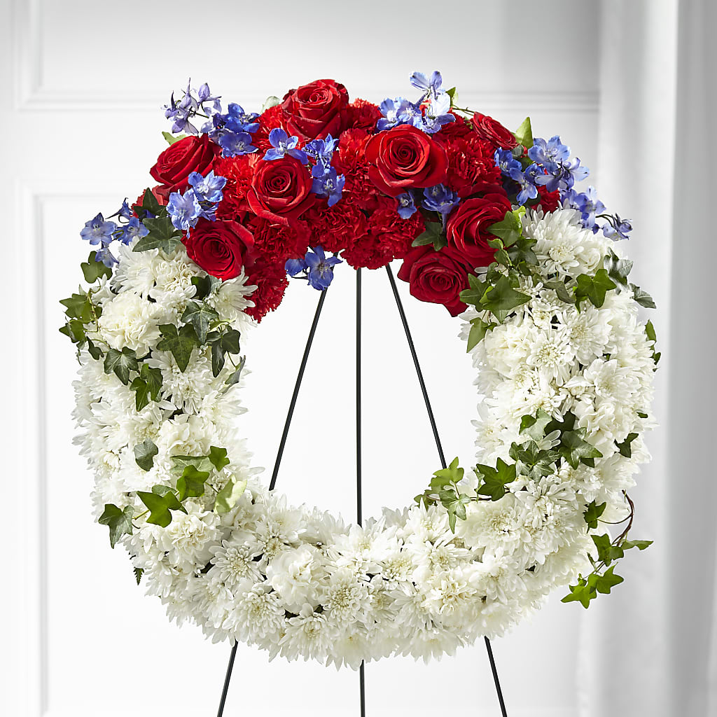 Patriotic Passion Wreath – Colonial Flower Shop, Madison IN