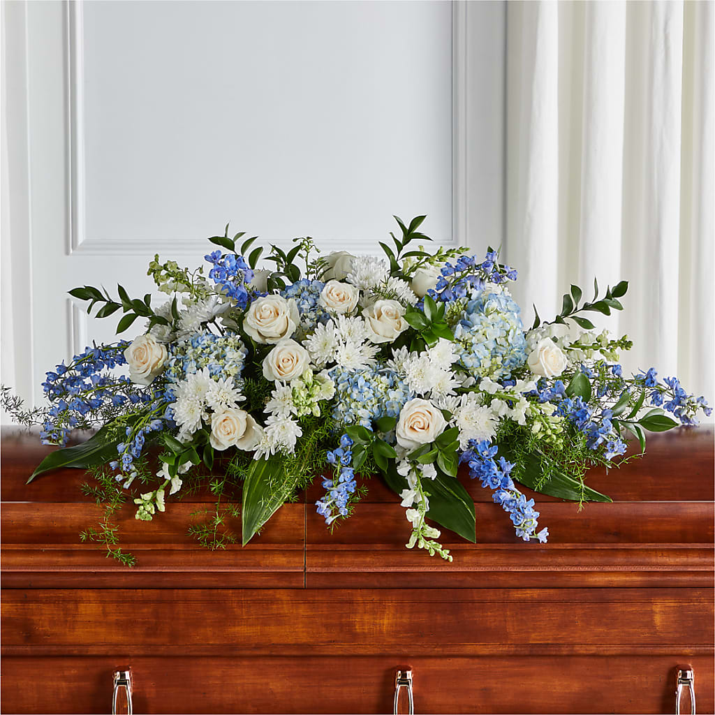 Timeless Essence Casket Spray – Colonial Flower Shop, Madison IN