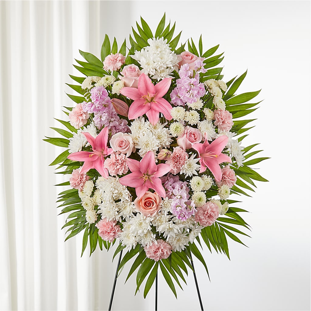 Offering Solace Standing Spray – Colonial Flower Shop, Madison IN