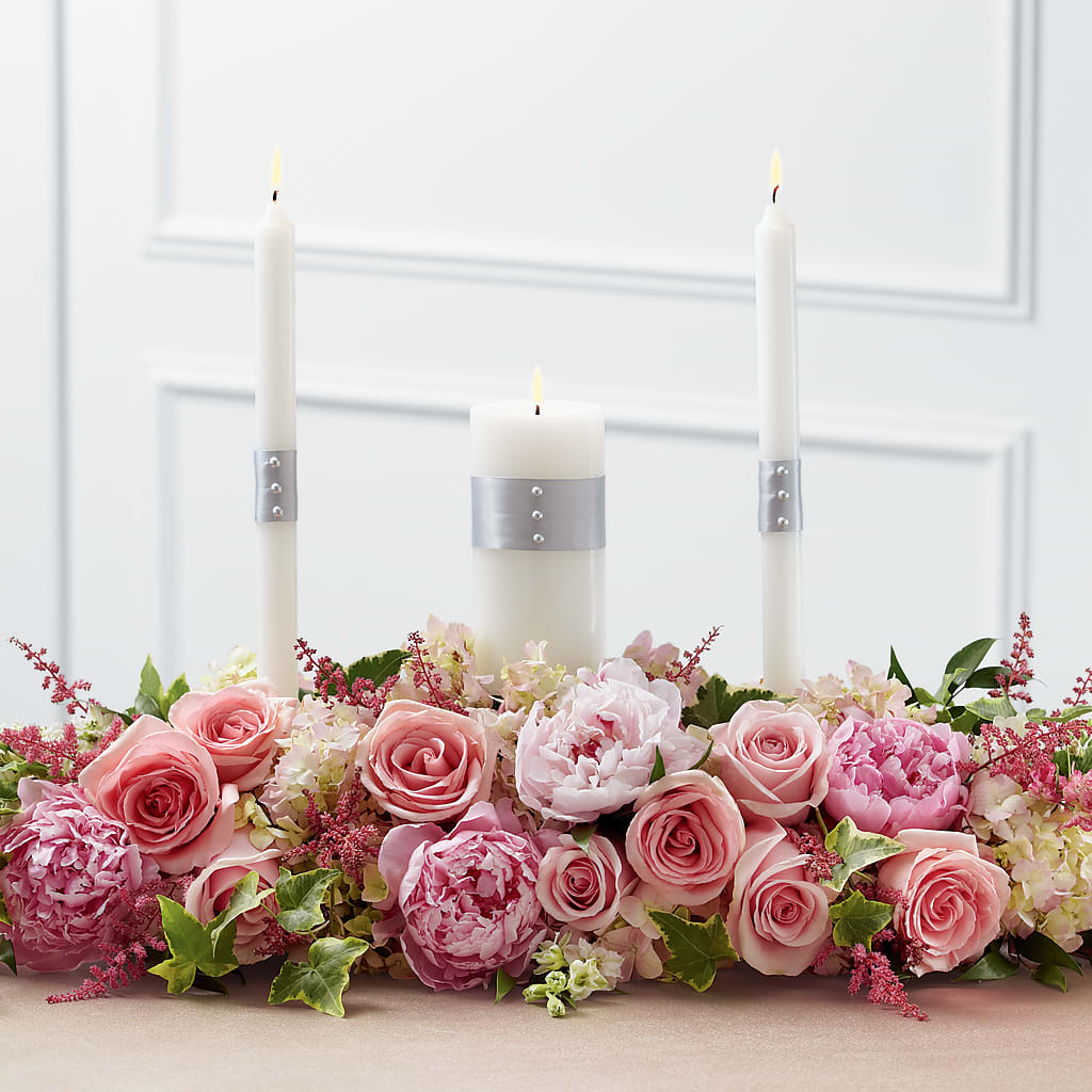 Worldwide Romance Unity Candle Arrangement – Colonial Flower Shop, Madison IN