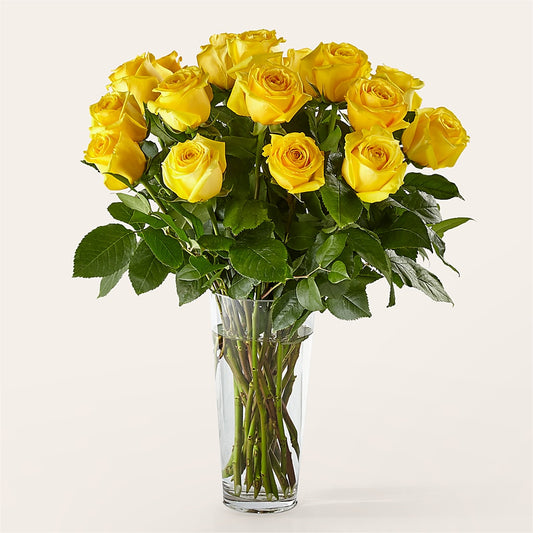 Long Stem Yellow Rose Bouquet –  Colonial Flower Shop, Madison IN
