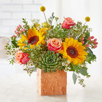 Sunflower Season Bouquet –  Colonial Flower Shop, Madison IN
