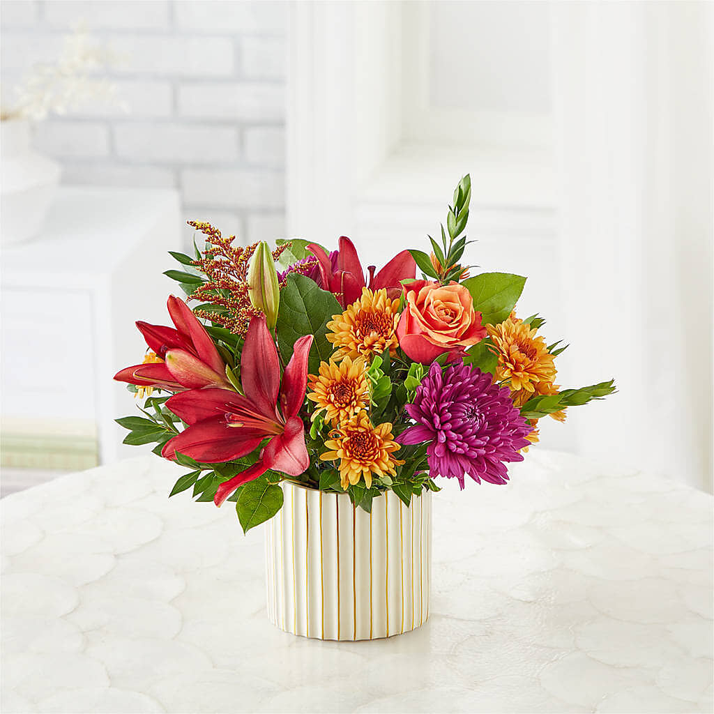 Burgundy Landscape Bouquet –  Colonial Flower Shop, Madison IN
