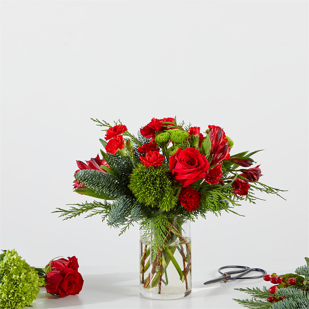 Merry Moment Bouquet – A Florist Original –  Colonial Flower Shop, Madison IN