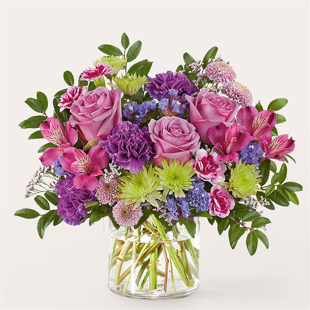 Glass Half Full Bouquet –  Colonial Flower Shop, Madison IN