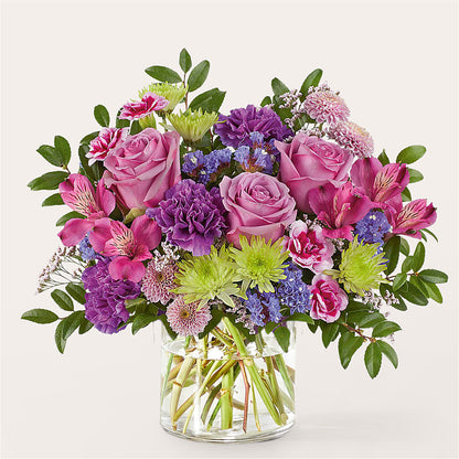 Glass Half Full Bouquet –  Colonial Flower Shop, Madison IN