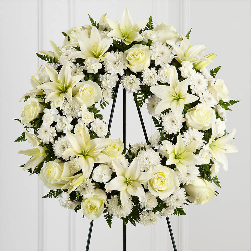 Treasured Tribute Wreath –  Colonial Flower Shop, Madison IN