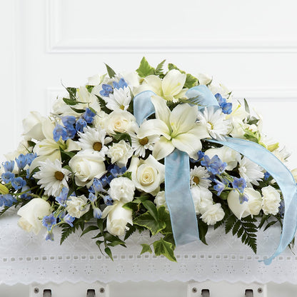 Tender Treasure Casket Spray –  Colonial Flower Shop, Madison IN