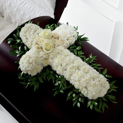 Peaceful Memories Casket Spray (Standard) –  Colonial Flower Shop, Madison IN