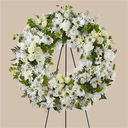 Faithful Wishes Wreath –  Colonial Flower Shop, Madison IN