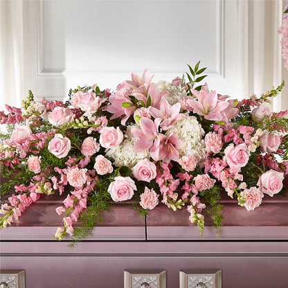 Life & Remembrance Casket Spray –  Colonial Flower Shop, Madison IN