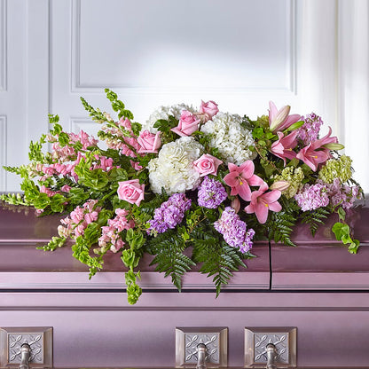Life's Gratitude Casket Spray –  Colonial Flower Shop, Madison IN