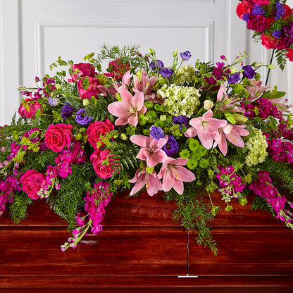 Radiant Tribute Casket Spray –  Colonial Flower Shop, Madison IN