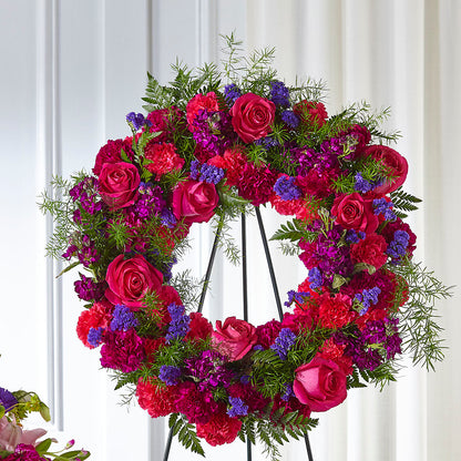Calming Colors Wreath –  Colonial Flower Shop, Madison IN
