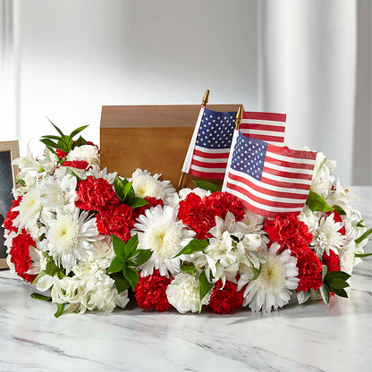 Spirit of Patriotism Cremation Adornment –  Colonial Flower Shop, Madison IN