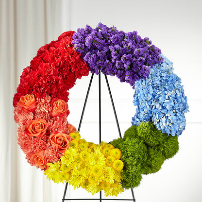 Circle of Love Wreath –  Colonial Flower Shop, Madison IN