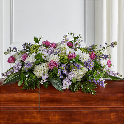 Meadows of Serenity Casket Spray –  Colonial Flower Shop, Madison IN