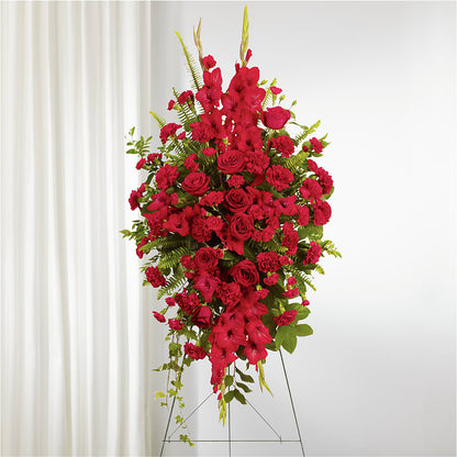 From the Heart Standing Spray –  Colonial Flower Shop, Madison IN