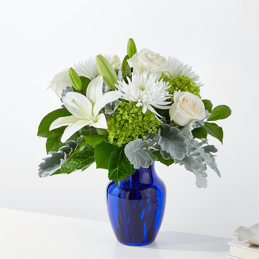 Snowy Dreams Bouquet –  Colonial Flower Shop, Madison IN