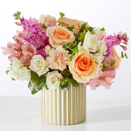 Paradise Bouquet with Ivory Vase –  Colonial Flower Shop, Madison IN