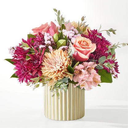 Berry Cobbler Bouquet with Ivory Vase –  Colonial Flower Shop, Madison IN