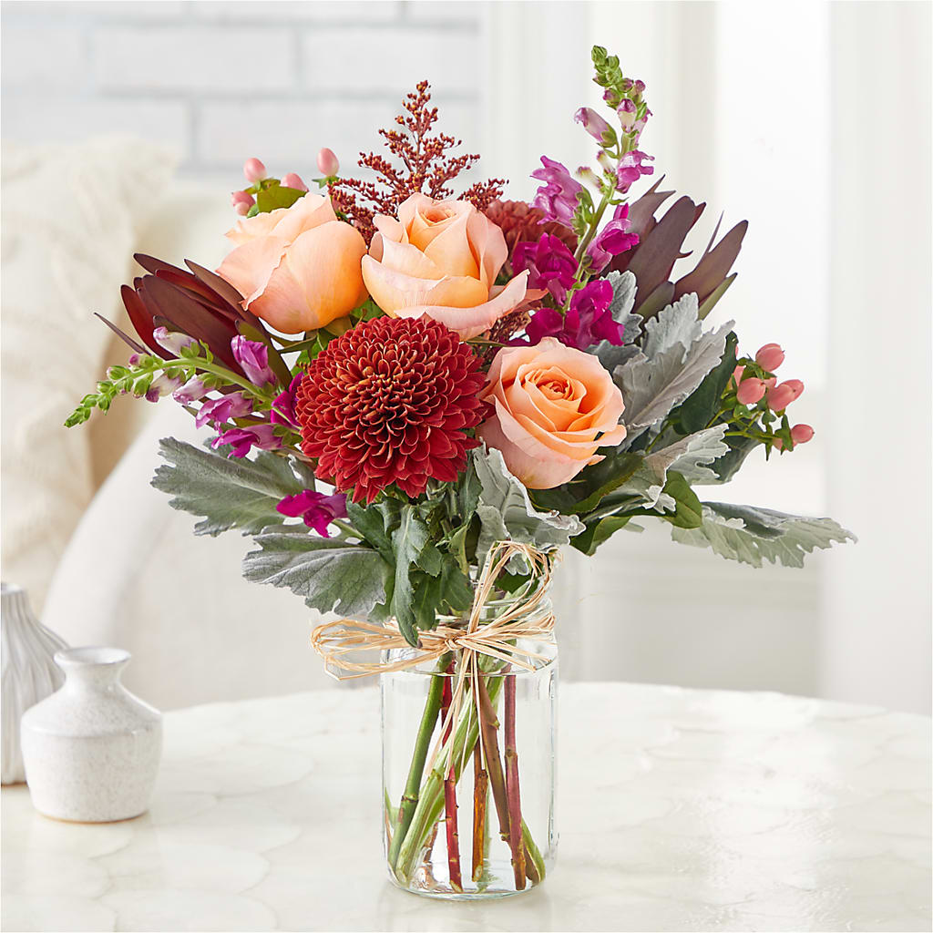 Moody Hues Bouquet –  Colonial Flower Shop, Madison IN