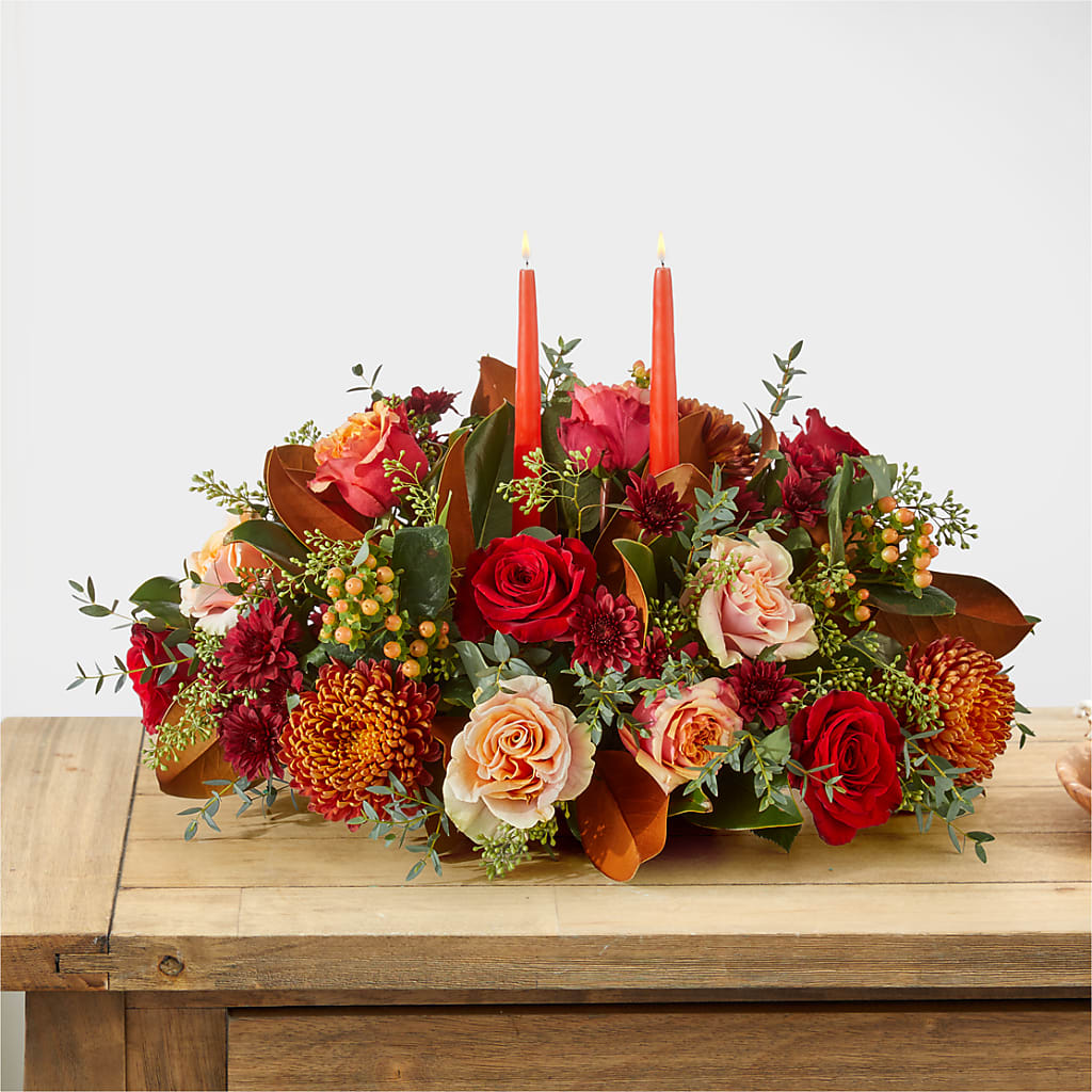 Gather Near Centerpiece –  Colonial Flower Shop, Madison IN