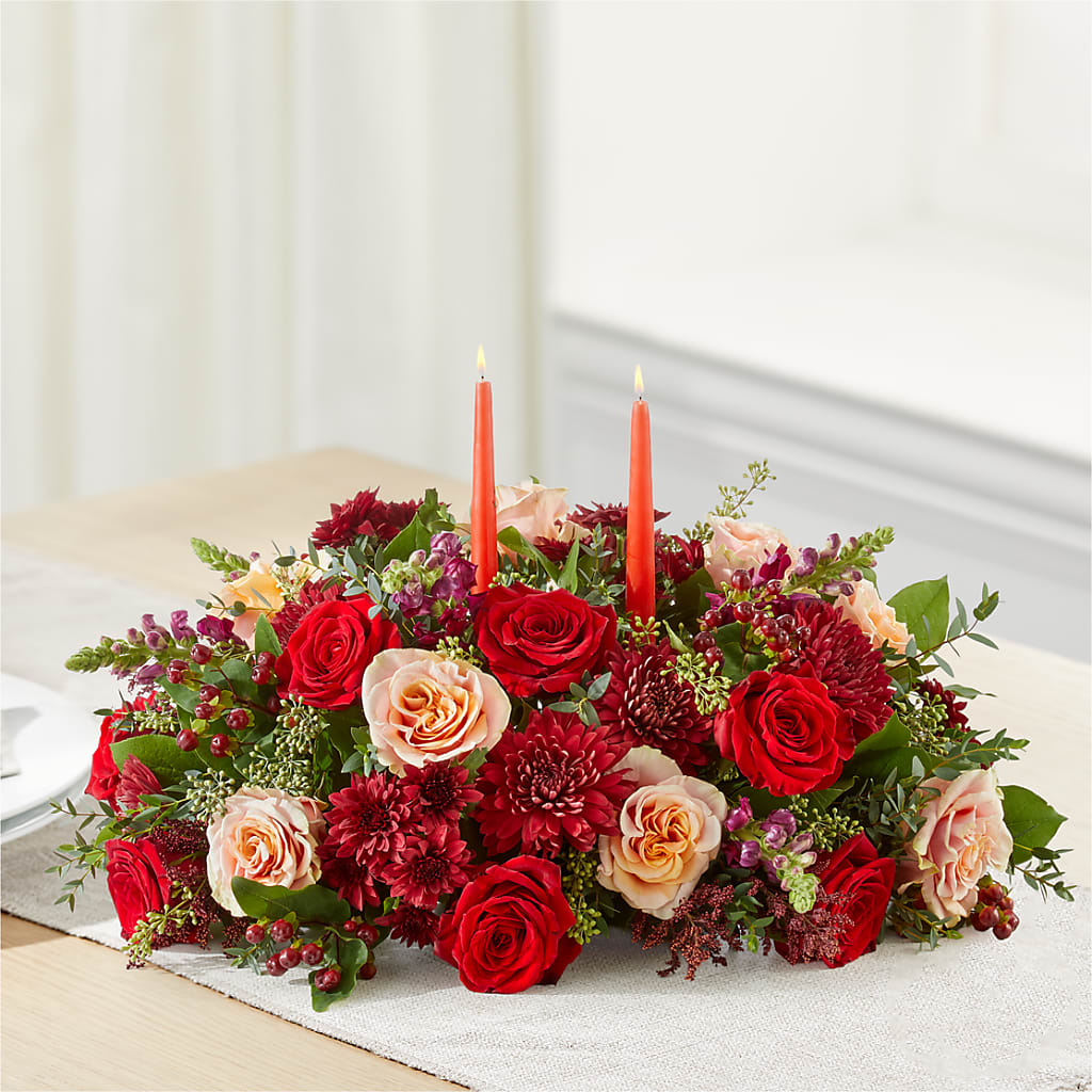 Most Thankful Centerpiece –  Colonial Flower Shop, Madison IN