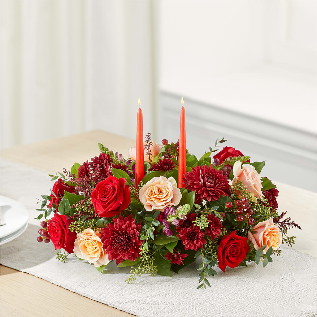 Most Thankful Centerpiece –  Colonial Flower Shop, Madison IN