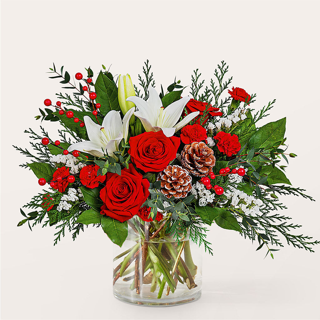 Best in Snow Bouquet –  Colonial Flower Shop, Madison IN