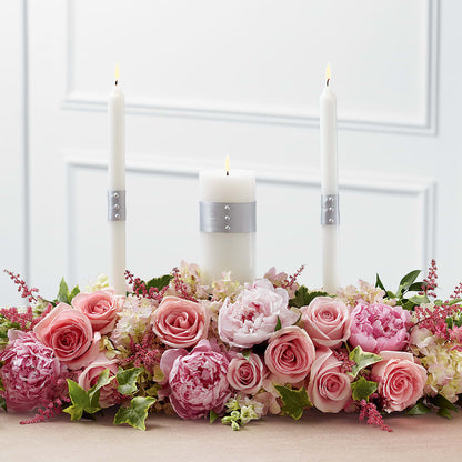 Worldwide Romance Unity Candle Arrangement –  Colonial Flower Shop, Madison IN